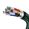 Baseus Cafule USB-C - USB-C kábel, 100 W, 2 m, zöld (CATJK-D06)