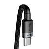 Baseus Cafule USB-C-USB-C kábel, QC 3.0, PD 2.0, 100 W, 5A, 2 m, szürke-fekete (CATKLF-ALG1)