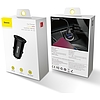 Baseus Circular 2xUSB QC3.0 5A 30W autós töltő, fekete (CCALL-YD01)
