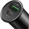 Baseus Circular Metal autós töltő, 30W, fekete (CCYS-C01)