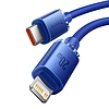 Baseus Crystal Shine USB-C kábel a Lightninghez, 20W, PD, 2m, kék (CAJY000303)