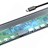 Baseus Enjoyment 11 az 1-ben adapter, HUB USB-C - 2x HDMI, 3x USB 3.0, VGA, RJ45, USB-C PD, SD / microSD, 3,5 mm-es jack (CATSX-G0G)