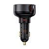 Baseus Enjoyment Pro autós töltő Lightning kábellel + USB-C, 55 W fekete (C00057803111-00)