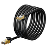 Baseus Ethernet RJ45 hálózati kábel, 10Gbps, 3m, fekete (WKJS010401)