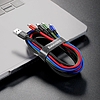 Baseus Fast 4 az 1-ben USB-C / 2x Lightning / Micro 3,5A 1,2 m-es kábel, fekete (CA1T4-A01)