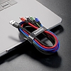Baseus Fast 4 az 1-ben USB-C / Lightning / 2x Micro 3,5A 1,2 m-es USB-kábel, fekete (CA1T4-C01)