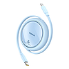 Baseus Free2Pull USB-C / Lightning kábel, visszahúzható, 20W, 1m - kék