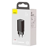 Baseus GaN Lite fali töltő, 2x USB-C, 65W, EU, fekete (CCGAN2L-E01)