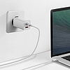 Baseus GaN2 Lite fali töltő, USB + USB-C, 65 W, EU, fehér (CCGAN2L-B02)