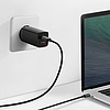 Baseus GaN2 Lite fali töltő, USB + USB-C, 65 W, EU, fekete (CCGAN2L-B01)