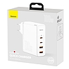 Baseus GaN2 Pro fali töltő, 2x USB + 2x USB-C, 100W, EU, fehér (CCGAN2P-L02)