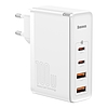 Baseus GaN2 Pro fali töltő, 2x USB + 2x USB-C, 100W, EU, fehér (CCGAN2P-L02)