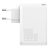 Baseus GaN2 Pro fali töltő, 2x USB + 2x USB-C, 100W, EU, fehér (CCGAN2P-L02)