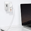 Baseus GaN2 Pro fali töltő, 2x USB + 2x USB-C, 100W, EU, fehér (CCGAN2P-L02)