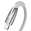 Baseus Glimmer USB-C - Lightning töltőkábel, 20W, 1m, fehér (CADH000002)