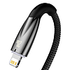 Baseus Glimmer USB-C - Lightning töltőkábel, 20W, 2m, fekete (CADH000101)