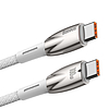 Baseus Glimmer USB-C - USB-C töltőkábel, 100W, 2m, fehér (CADH000802)