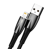 Baseus Glimmer USB - Lightning töltőkábel, 2.4A, 2m, fekete (CADH000301)