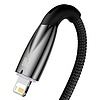 Baseus Glimmer USB - Lightning töltőkábel, 2.4A, 2m, fekete (CADH000301)