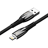 Baseus Glimmer USB - Lightning töltőkábel, 2.4A, 2m, fekete (CADH000301)