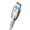 Baseus Glimmer USB - USB-C töltőkábel, 100W, 1m, fehér (CADH000402)