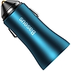 Baseus Golden Contactor Max autós töltő, USB + USB-C, 60W, kék (CGJM000103)