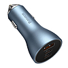 Baseus Golden Contactor Pro autós töltő, 2x USB-C, 1x USB, 65W kék (CGJP010003)