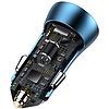 Baseus Golden Contactor Pro autós töltő, 2x USB, QC, SCP, 40W, kék (CCJD-A03)