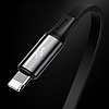 Baseus Golden Loop visszahúzható 3 az 1-ben USB kábel - micro USB / Lightning / USB-C 3.5A 35cm - 120cm fekete (CAMLT-JH01)