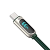 Baseus kijelzőkábel USB Type-C-hez, 66W, 1m, zöld (CASX020006)
