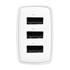 Baseus kompakt gyorstöltő, 3x USB, 17W, fehér (CCXJ020102)