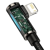 Baseus Legend Series Lightning derékszögű USB-kábel, 2,4 A, 2 m, fekete (CALCS-A01)