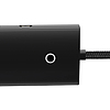 Baseus Lite Series 4 az 1-ben USB - 4x USB 3.0 hub, 1m fekete (WKQX030101)