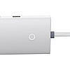 Baseus Lite Series 4 az 1-ben USB - 4x USB 3.0 hub, 25 cm Fehér (WKQX030002)