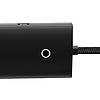 Baseus Lite Series 4 az 1-ben USB - 4x USB 3.0 hub, 2m fekete (WKQX030201)