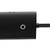 Baseus Lite Series Hub 4in1 USB-C 4x USB 3.0 + USB-C, 25cm fekete (WKQX030301)