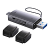 Baseus Lite Series SD/TF memóriakártya olvasó, USB + USB-C, szürke (WKQX060113)