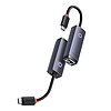 Baseus Lite Series USB-C-RJ45 hálózati adapter, 100 Mbps szürke (WKQX000213)