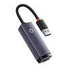 Baseus Lite Series USB-RJ45 hálózati adapter, 1000 Mbps szürke (WKQX000113)