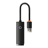Baseus Lite Series USB - RJ45 hálózati adapter, 100Mbps fekete (WKQX000001)