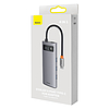 Baseus Metal Gleam Series 4 az 1-ben hub elosztó, USB-C - 4x USB 3.0 (WKWG070013)