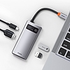 Baseus Metal Gleam Series 4 az 1-ben hub, USB-C - USB 3.0 + USB 2.0 + HDMI + USB-C PD (CAHUB-CY0G)