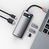 Baseus Metal Gleam Series 5 az 1-ben hub, USB-C - 3x USB 3.0 + HDMI + USB-C PD (CAHUB-CX0G)