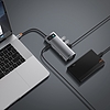 Baseus Metal Gleam Series 9 az 1-ben hub, USB-C - 3x USB 3.0 + HDMI + USB-C PD + Ethernet RJ45 + microSD / SD + VGA (CAHUB-CU0G)