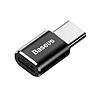 Baseus Micro USB-C - USB adapter, fekete (CAMOTG-01)