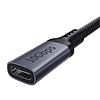 Baseus nagyfelbontású USB-C hosszabbítókábel, dugasz-aljzat 10 Gbps, 0,5 m, fekete (B0063370C111-00)