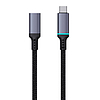 Baseus nagyfelbontású USB-C hosszabbítókábel, dugasz-aljzat 10 Gbps, 0,5 m, fekete (B0063370C111-00)