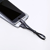 Baseus Nimble Lapos hordozható USB / Lightning kábel csattal 2A 0,23M fekete (CALMBJ-B01)