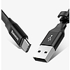 Baseus Nimble lapos kábel USB / USB-C kábel tartóval 2A 0,23M fekete (CATMBJ-01)