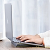 Baseus öntapadó alumínium laptopállvány vékony és vékony ezüst (SUZC-0S)